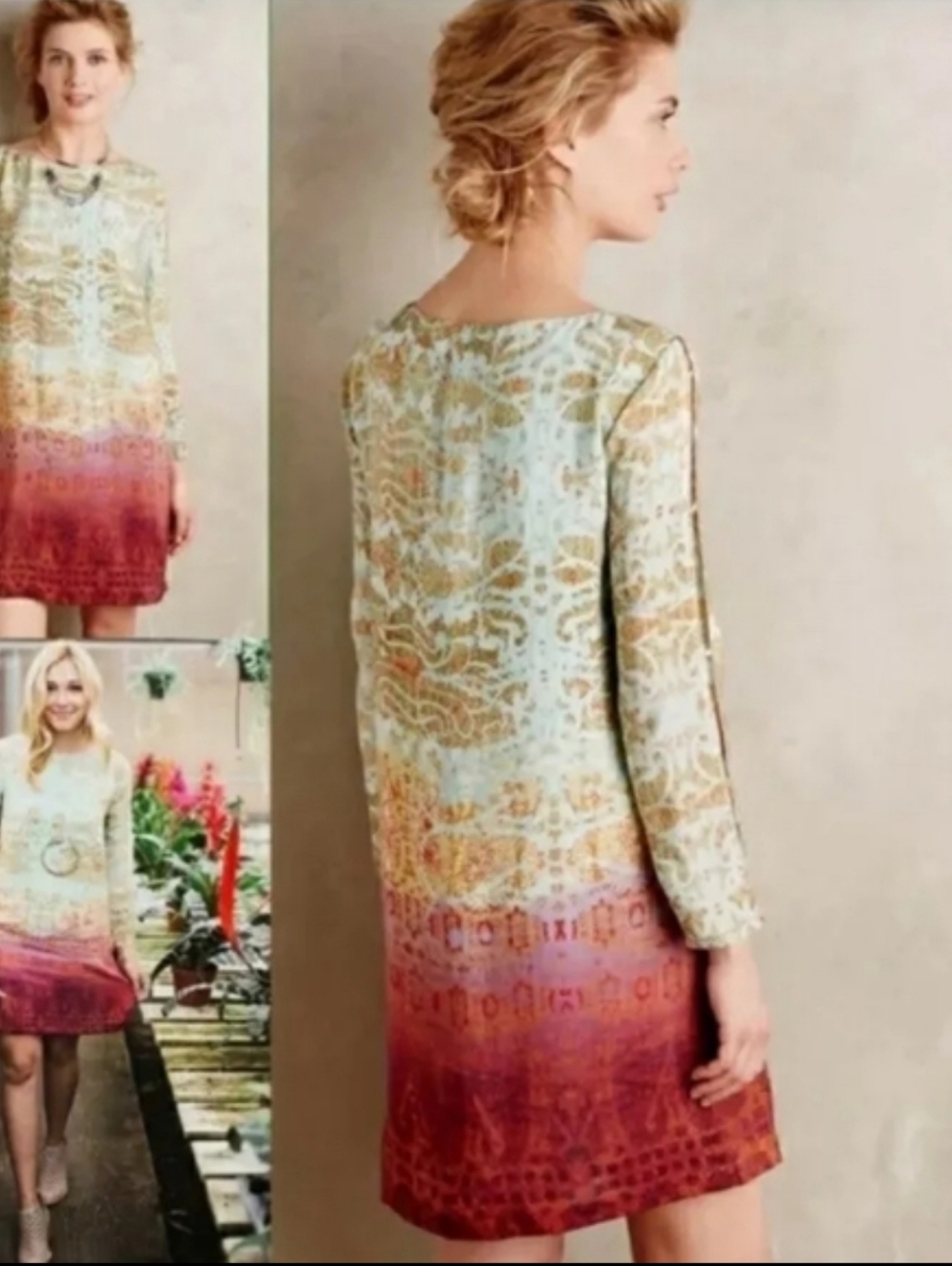 Maeve Silk Dress, Size M. - Picture 8 of 12